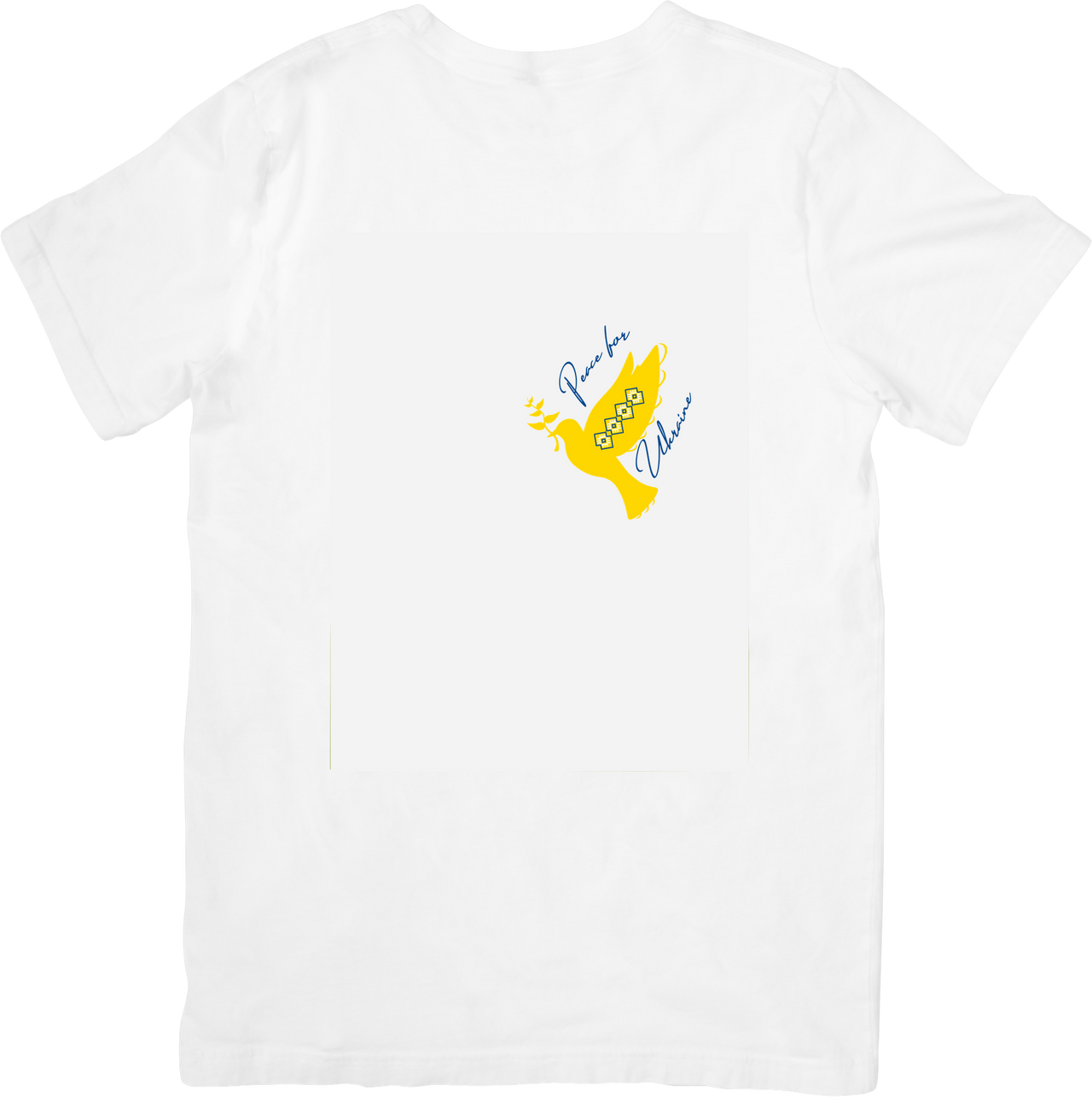 Peace Dove Trumpet Pocket T-Shirt | Minimalist Boho Bird Script Graphic Tee