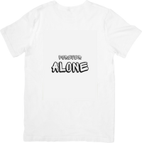 Thumbnail for Forever Alone Graffiti Bubble Letter T-Shirt | Funny Bold Street Art Graphic Tee