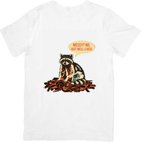 Thumbnail for Messy Raccoon T-Shirt | Funny Vintage Trash Panda Graphic Tee | Humor Lover Gift
